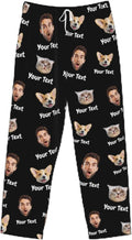 Custom Pajamas Pants Plaid Personalized Funny PJ Pant Design with Face Pajama for Men Women Dog Pet