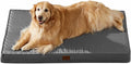 BFPETHOME Outdoor Dog Bed for Large Dogs, Waterproof, Orthopedic with Removable Washable Cover, Egg Crate Foam Mat. (42 x 30in, Dark Grey)
