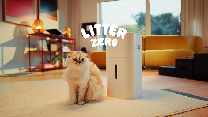 Litter Zero Base Set (Includes 1 Refill, Scoop) + 6 Additional Refill Pack