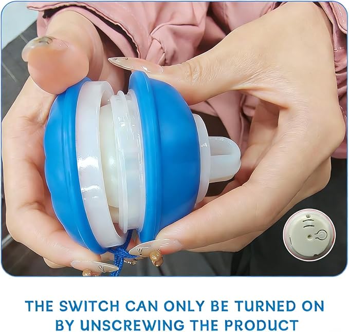 Zealburst Interactive Dog Toy, 360° Smart Automatic Rolling Moving Toy for Bored Dogs & Cats, Self-Moving Pet Toy,Blue