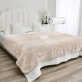 Waterproof Bed Blanket - Reversible Sherpa Throw with Leak-Resistant TPU Layer - 80x60 Stain Resistant, Machine Washable Bed Protector for Couch, Bed & Pets