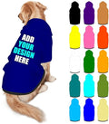 Custom Dog Clothes with Photo Name Logo Personalized Dog Sweaters for Small Medium Large Dogs Breathable Warm, Navy, XL