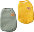 Fleece Cotton Dog Shirt - Winter Warm, Lightweight, Soft, Breathable, Stretchy Sleeveless Vest for Medium & Small Dogs