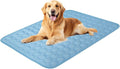 Dog Cooling Mat,2025 Upgrade Pet Cooling Mat for Dogs Cats,Summer Ice Silk Cool Mats & Sleeping Pad for Indoor or Outdoor,Perfect as Blanket for Kennel Sofa Bed Floor Car (Blue, Large, 26.7"x20.8")