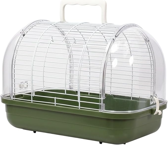 Transparent Small Bird - Travel Carrier Full View, Cockatiel Parakeet Conure, Indoor Outdoor Balcony Use, Living Room Park Accessory, Canary Lovebird Portable Home, Bird Travel for