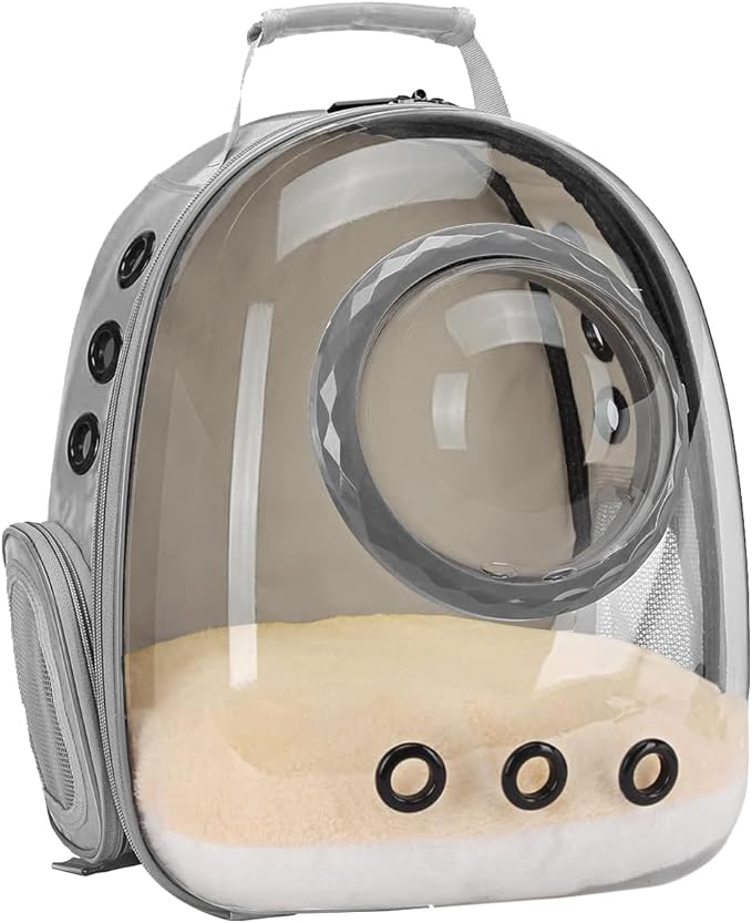 Bubble Cat Carrier Backpack, Transparent Pet Carrier Backpack for Small Puppy and Bunny, Space Capsule Bubble Cat Backpack Carrier, Airline Approved
