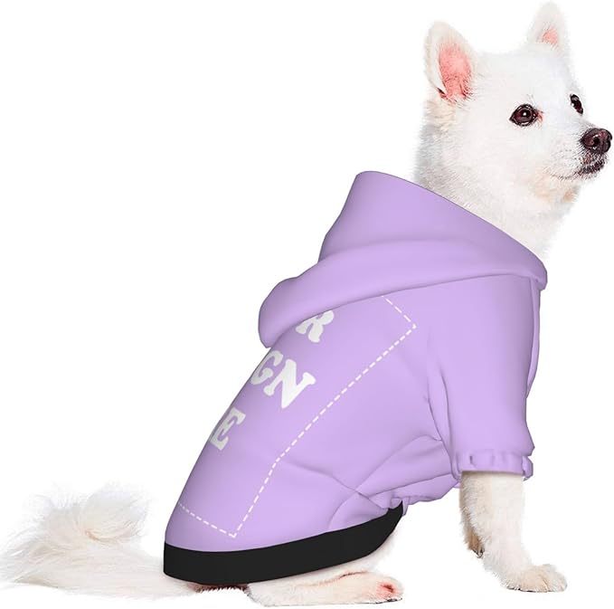 Dog Costume, Custom Dog Hoodie, Dog Name Costume Holiday Pet Pajamas Outfit, Personalized Pet Coat Costumes for Small Medium Large Dogs and Cats for Winter, TaroMilk, L