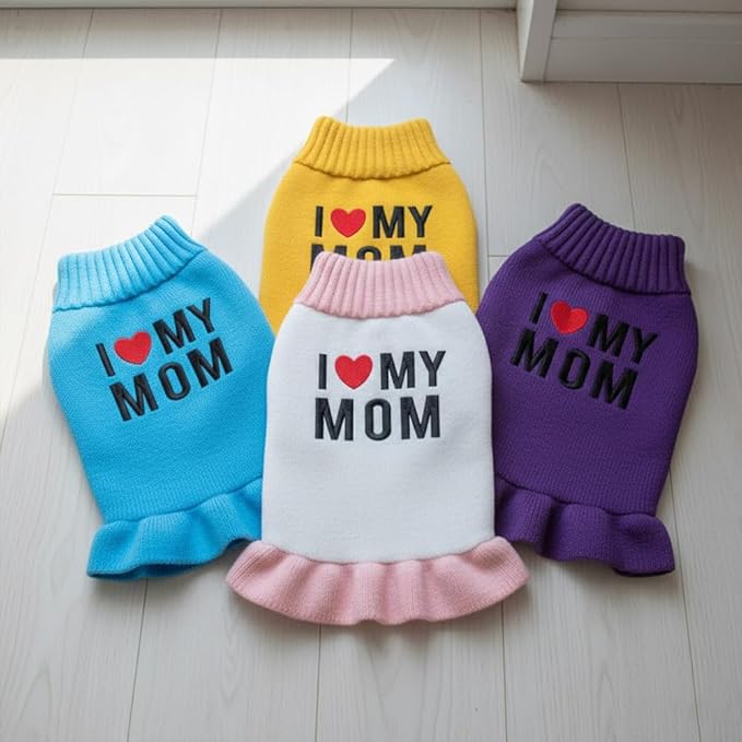 Personalized Embroidered Pet Sweater with Name, Soft Knit Dog and Cat Apparel, Custom Pet Clothing for Small to Large Pets, Ideal Gift for Pet Lovers Gift#4