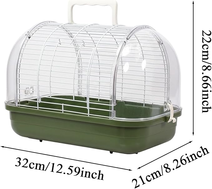 Portable Bird Cage,Bird Travel Carrier with Handle | Parakeet Carrying Cage - for Indoor Outdoor Balcony Living Room Park Parakeet Conure Canary Lovebird