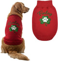Personalized Dog Sweater, Custom Knit Sweater with Clover Embroidery, St. Patrick's Day Design for Dogs, Ideal Gift for Dog Owners, Pet Apparel Gift#5