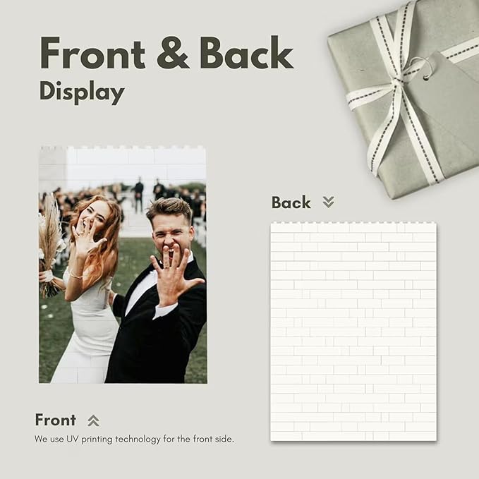 NAZENTI Personalised Best Friend Photo Building Block for Girlfriend, Sister, Custom Besties Photos Caricature Funny Puzzle Gift for Valentine Anniversary Birthday, Memory Puzzle Decor Gifts for BFF