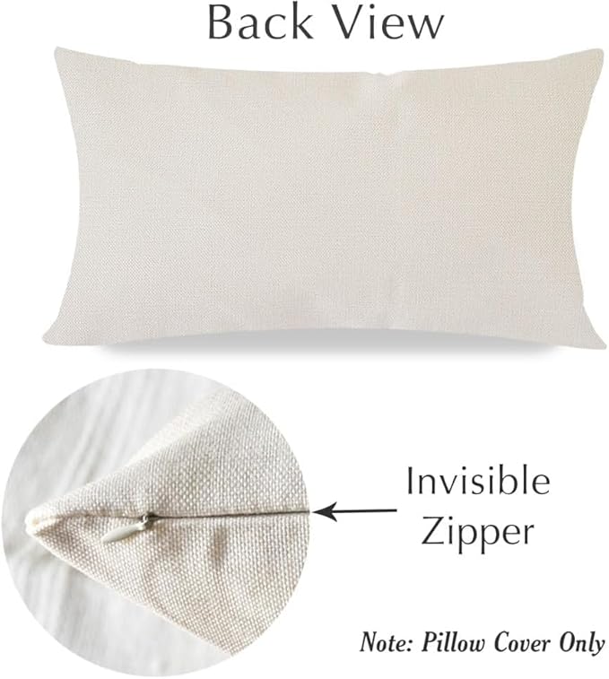 PANDICORN Summer Beach Throw Pillow Cover 12x20 Inch Blue Words You Me and The Sea Ocean Sea Coastal Aqua Outdoor Decorations Lumbar Decorative Cushion Case for Sofa Couch Home Living Room Decor