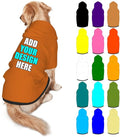 Customized Dog Hoodie with Name Logo Personalized Text Soft & Warm for Puppy Sweatshirt Hooded for Small Medium Large Dogs Girl/Boy Cats/Kitten, Chocolate, L