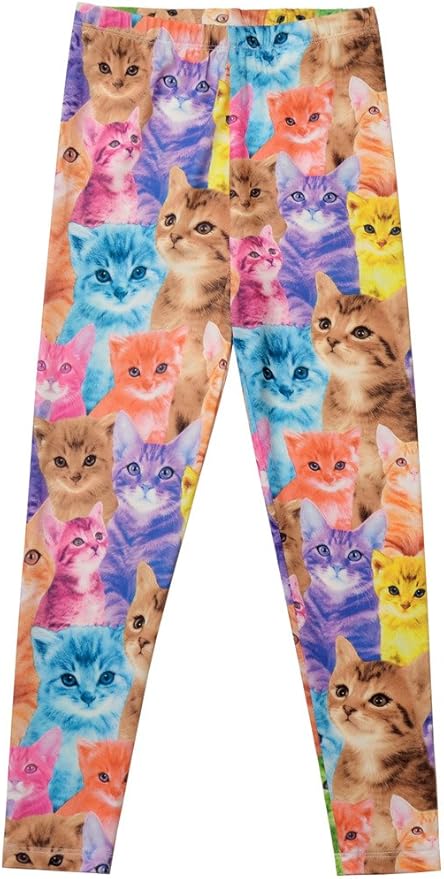 Girl Unicorn Leggings Kid Rainbow Print Legging Tights Trousers Slim Long Pants