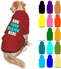 Personalized Dog Hoodie Customized with Name Photo Pet Warm Sweater Hoodie for Medium Large Dogs & Cat Puppy, Brown, M