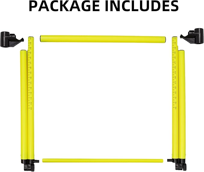 3Pcs Hurdles Training Equipment, Adjustable Height Hurdles Track and Field, Agility Speed Jumping Training Equipment for Soccer Basketball Football Dogs, Detachable-Green