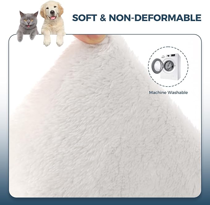 Cat Hammock for Cage Hanging Reversible 2Pack,Pet Hammock Bed Adjustable,Soft Sleeping Hammock for Cats,Ferret,Puppy,Rabbits,Small Animals (M, CAT)