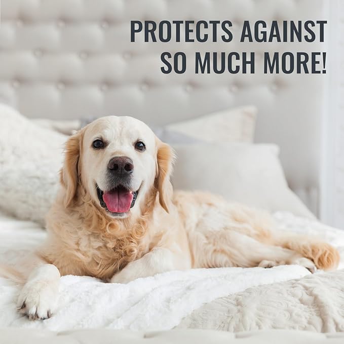 DMI Full Size Waterproof Mattress Protector - Fitted, Noiseless Mattress Cover, Soft and Breathable, 54" x 75"x 13", White