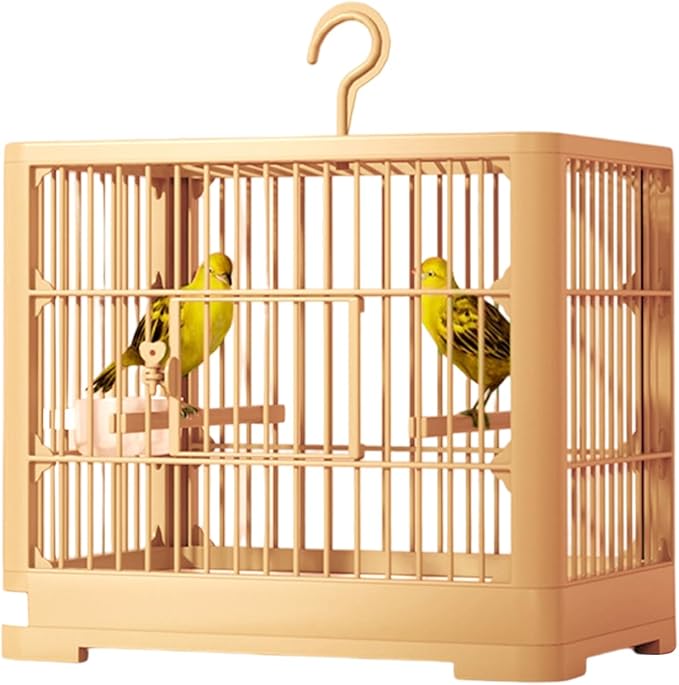 2025 New Carry Cage for Parakeet Portable 30x23x26cm Bird Travel Carrier Cage with Pull Out Tray Hook Handle Easy Transport Install for Various Birds Macaws Sparrow Conures Cockatiels