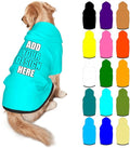 Custom Dog Hoodie Personalized Photo Text Logo Name Dog Clothes, Soft & Warm for Puppy Sweatshirt Hooded for Small Medium Large Dogs Girl/Boy Cats/Kitten, Cyan, M