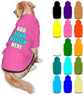 Custom Dog Clothes with Photo Name Logo Personalized Dog Sweaters for Small Medium Large Dogs Breathable Warm, HotPink, L