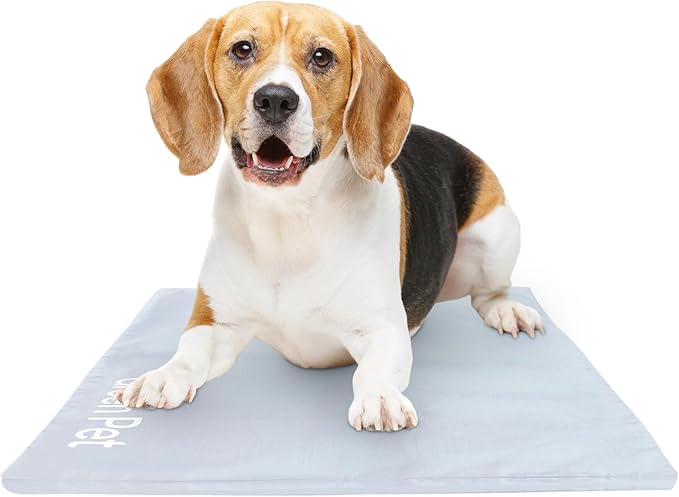 The Green Pet Shop Dog Cooling Mat Cover - Small, Cloud - Protect Your Cool Pet Pad from Dirt & Damage - Machine Washable