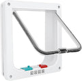 Thin Cat Door for Windows, Pet Doors and Sliding Door, Safety Pet Door with 4 Way Lock, Weatherproof Cat Flap for Thin Door and Wall(Medium, Outer Size 7.76 * 7.5 * 0.78in)