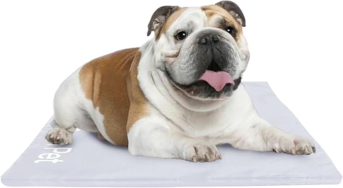 The Green Pet Shop Dog Cooling Mat Cover - Medium, Cloud - Protect Your Cool Pet Pad from Dirt & Damage - Machine Washable