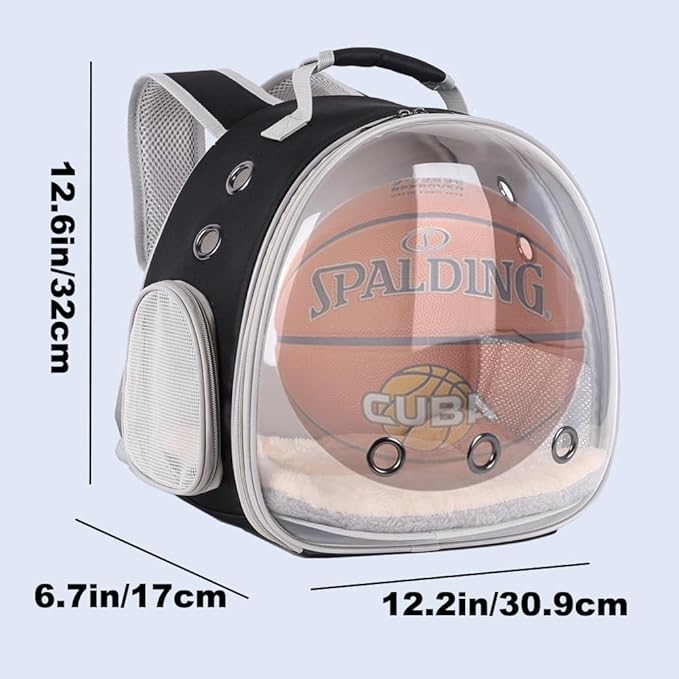Portable Small Animal Backpack Travel Breathable Pet Carrier Bag Cages for Guinea Pig, Rabbit, Bearded Dragon, Squirrel, Tortoise, Bird, Lizard, Sugar Glider