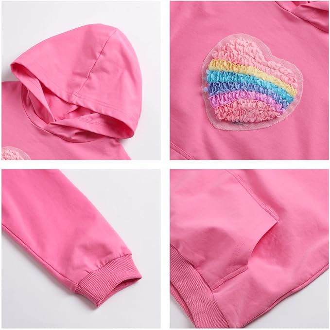 WELAKEN Sweatshirts for Girls Toddler & Kids II Little Girl's Pullover Tops Sweaters & Hoodies