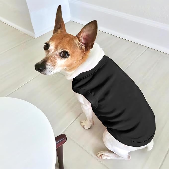 Personalized Dog Shirt Custom Pet T Shirts for Small Large Dogs Customized Puppy Clothes with Name Logo Picture Breathable Pets Sleeveless Vest Apparel Gifts, Black, 5XL