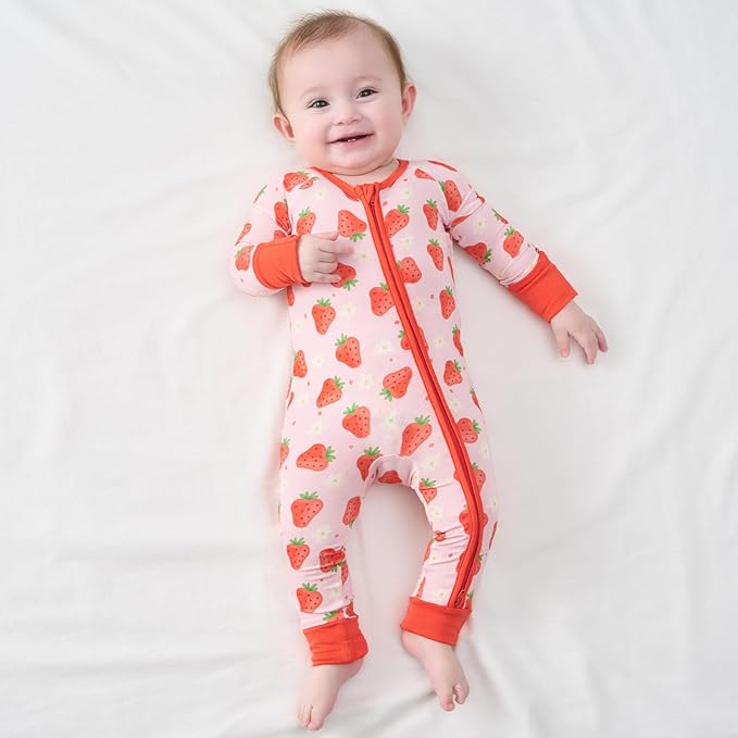 pureborn Baby Infant Boys Girls Sleeper Snug Fit Viscose from Bamboo Pajamas Zipper Pjs 0-24 Months