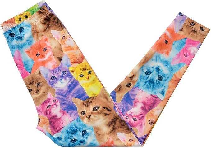 Girl Unicorn Leggings Kid Rainbow Print Legging Tights Trousers Slim Long Pants