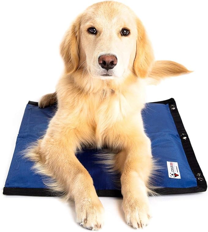 CoolerDog Hydro Cooling Mat for Dogs – Dog Cooling Mat & Cooling Pad for Hot Weather – Triple Layer Cooling with Ice Sheet & Water Cushion (Small/Medium 23" x 18")