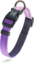 Roses&Poetry Dog Collars for Medium Dogs, Adjustable Durable Pet Reflective Dog Collar for Small Medium Large Dogs(Lightpurple-M)