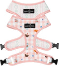 Lucy & Co. Sipping Slowly Reversible Dog Harness, Adjustable Comfort Fit with Dual Leash Attachments, Large