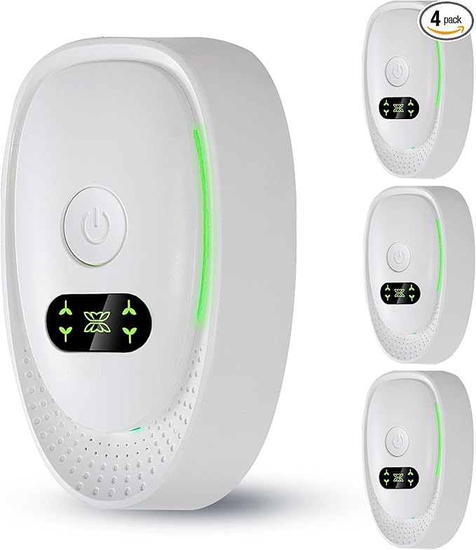 Plug In Air Purifier 4 Pack，Negative Air Ionizer for Home, Air Freshener Odor Reducer for Home from Pets Smoke Smell Kitchen Odor