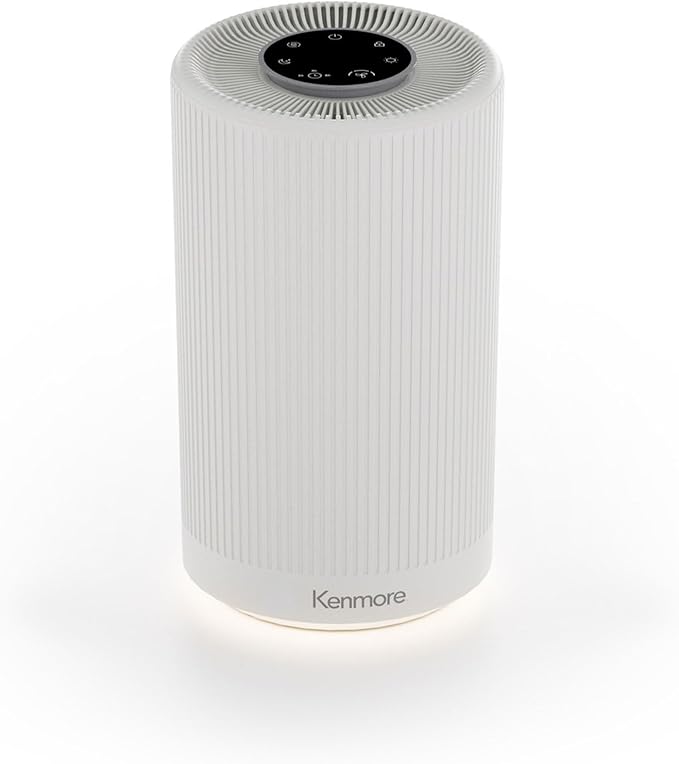 Kenmore PM1005 Air Purifier with H13 True HEPA Filter, Covers Up to 850 Sq.Foot, 25db SilentClean 3-Stage HEPA Filtration System for Office & Bedroom