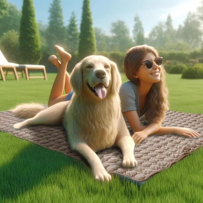 Dog Cooling Mat for Dogs, Pet Cooling Pad Bed for Dog Easy Washable for All Types of Pets and Perfect for Both Indoor and Outdoor Use, Including Car Seats 28" x 22"