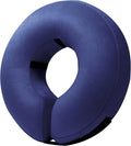 BENCMATE Inflatable Dog Cone Collar Alternative, Soft Dog Cone for Small Medium Large Dogs and Cats, Neck Recovery ECollar Donut Collar After Surgery (Small, Navy Blue)