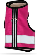 Kitty Holster Reflective Cat Harness – High-Visibility Cat Harness for Travel, Day and Night Walking - Soft Cotton Cat Accessories, Breathable, Secure & Washable, Made in USA - Flamingo Pink, S to M