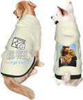 Custom Dog Hoodie Add Your Design Soft & Warm Personalized Photo Text Logo Name Dog Clothes for Puppy Sweatshirt Hooded for Small Medium Large Dogs Girl/Boy Cats LightYellow
