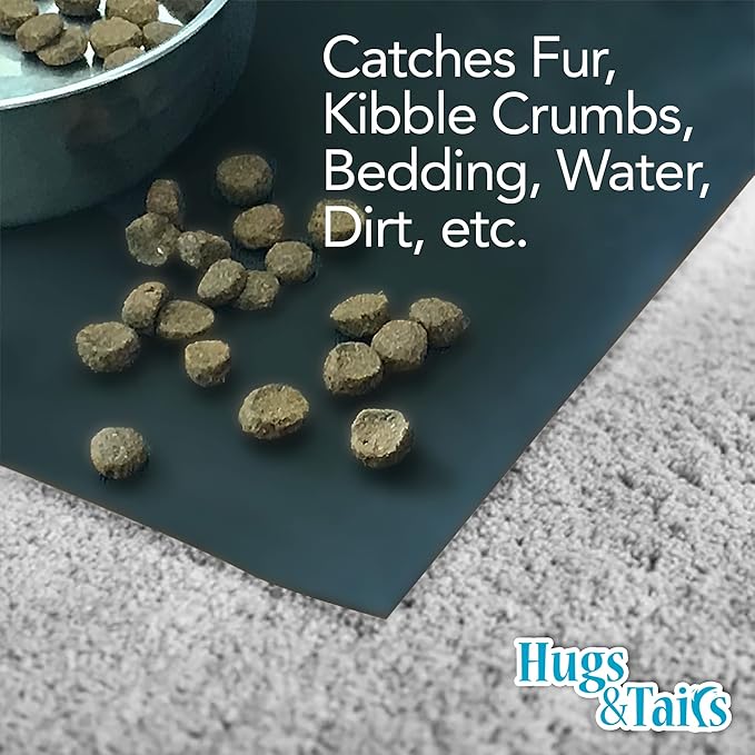 Under Pet Cage Mat for Bird Cages, Reptile Aquariums, Dog Kennels, Water-Resistant Pad for Hard Floors and Surfaces, 48 Inches x 48 Inches, Clear