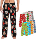 Custom Pajamas Pants Plaid Personalized Funny PJ Pant Design with Face Pajama for Men Women Dog Pet