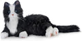 JOY FOR ALL Companion Pet for Seniors - Lifelike Animatronic Cat - Realistic Soft-Touch Fur & Purring - Therapy Stuffed Animal - Toy for Alzheimer's & Dementia - Tuxedo