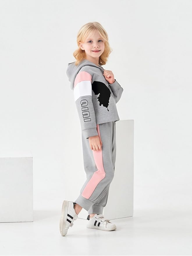 Toddler Baby Girls Clothes Long-sleeve Tie Dye Hoodie Sweatshirt Pants Hooded Outfit Set
