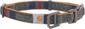 Carhartt Pet Fully Adjustable Webbing Collars for Dogs, Reflective Stitching for Visibility, Blanket Stripe, Large