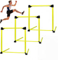 Adjustable Height Hurdles Training Equipment, 3Pcs Practice Hurdles Track and Field for Agility Training, Indoor & Outdoor Detachable Jumping Speed Hurdles for Football, Soccer, Basketball, Dogs