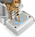 Cat Litter Box Step, Cat Litter Ramp Mat with Filter Function for Self-Cleaning Litter Box, Easy to Clean, Cats Pedal Step Stool Ideal for Kitten & Elderly Cats (Light Grey)