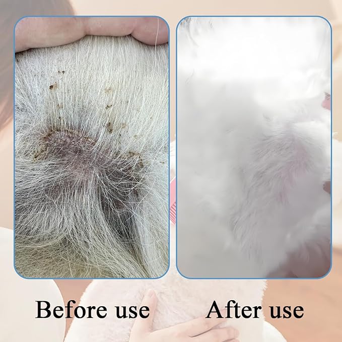 Dog Bath Brush, 2 in 1 Pet Bath Brush Soft Dog Scrubber for Bath with Built-in Shampoo Dispenser for Long Short Haired Dogs Cats Shower